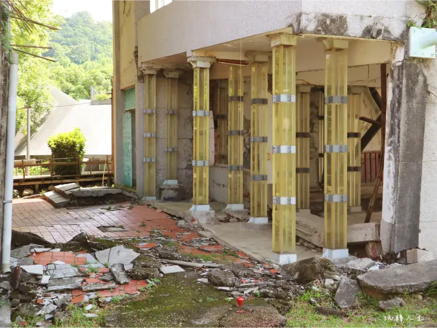 921地震教育園區-921地震中遭受破壞的校舍原貌